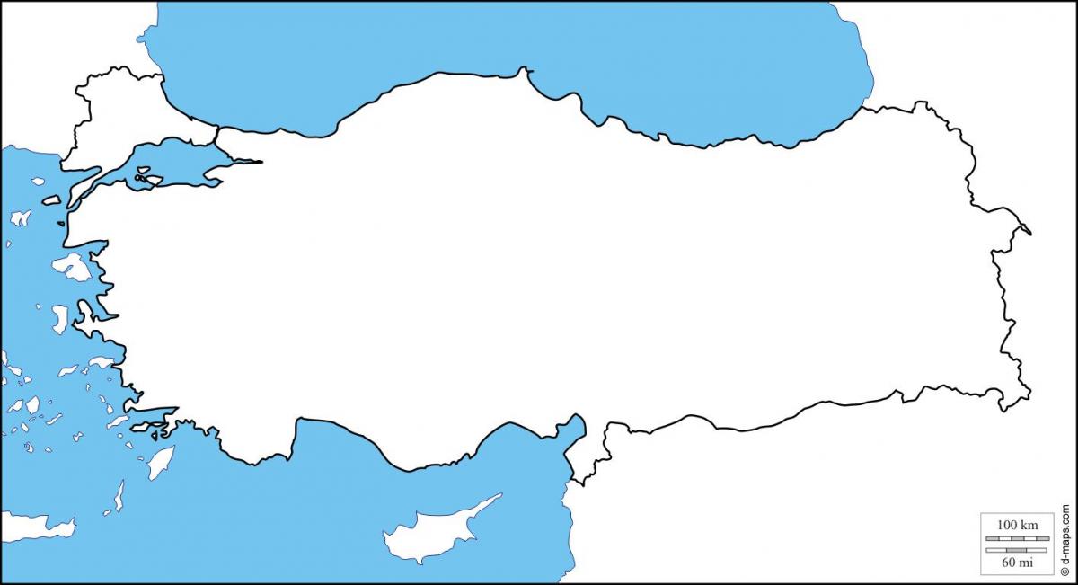Pusta mapa Turcji