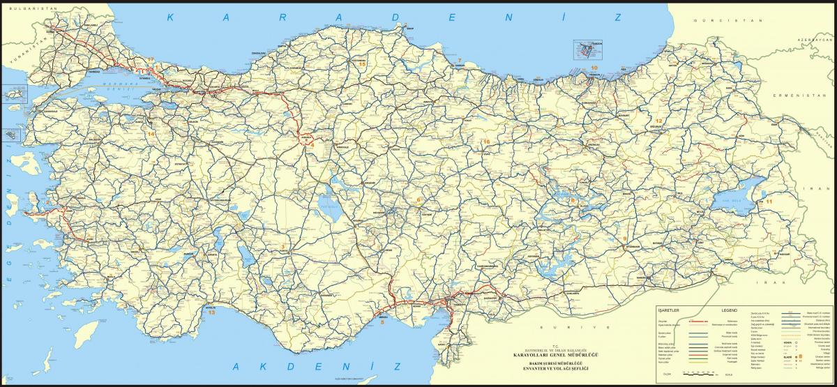 Mapa drogowa Turcji