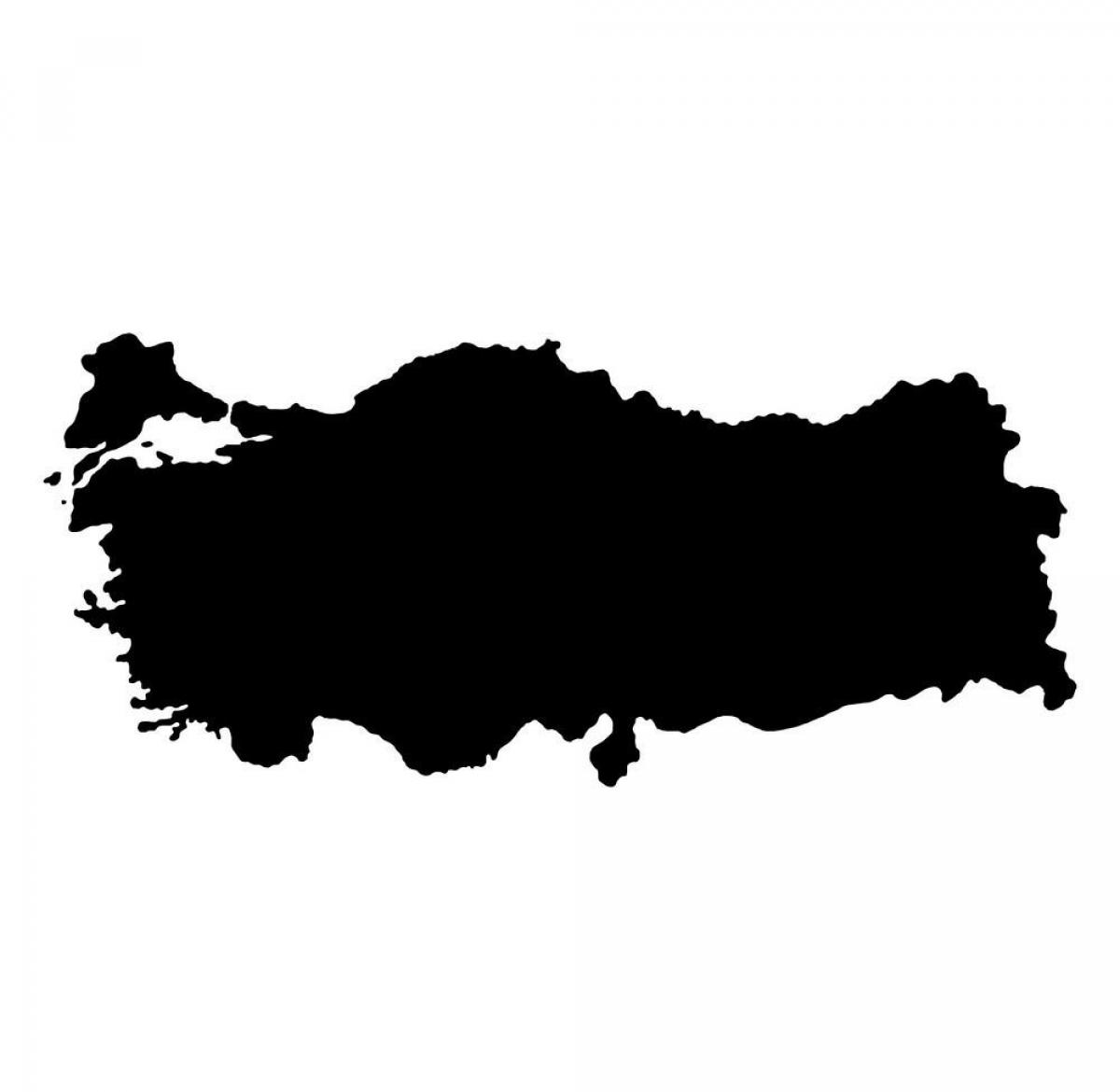 Mapa wektorowa Turcji